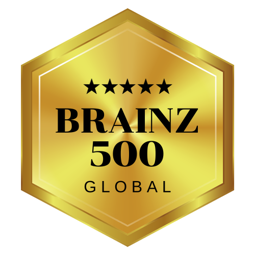 Home 6 Brainz 500 Global Awards Badge