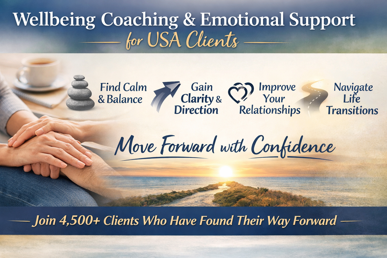 Wellbeing coach for USA clients